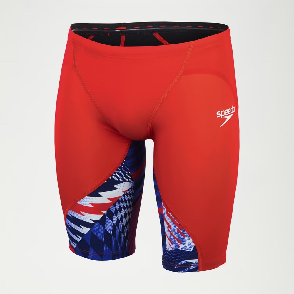 NWT Speed Men's Fastskin LZR Ignite Jammer Red/White/Blue sz 24